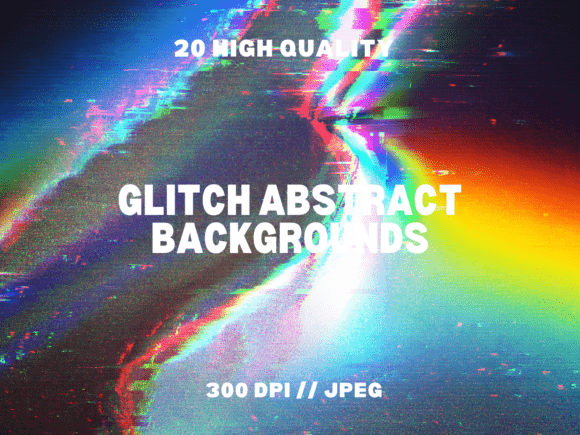 12 Glitch Abstract Backgrounds for Creative Inspiration