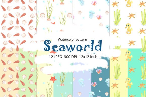 Exploring the Beauty of Watercolor Sea Patterns for Creative Projects