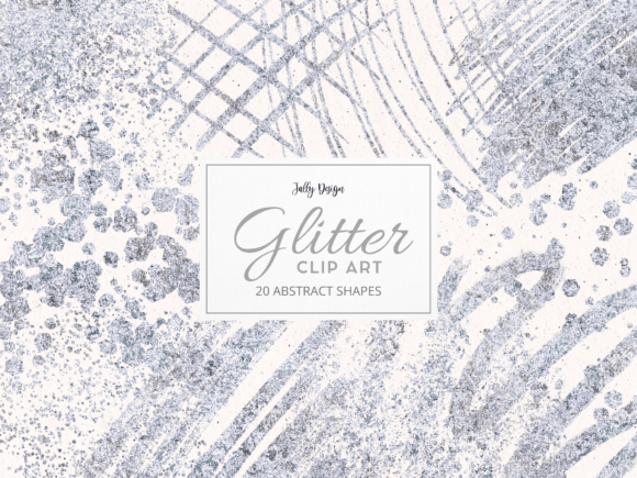 Gray Blue Glitter Abstract Clip Art: A Strategic Creative Resource for Modern Design Projects