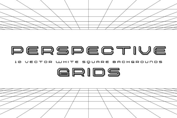 Perspective Grid Backgrounds for Creative Projects