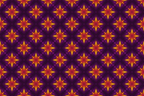 Purple Batik Seamless Pattern
