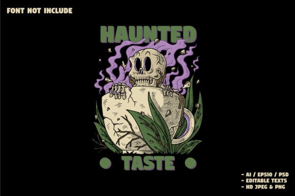 Retro Skeleton Rises from Coffee Cups: A Bold Brand Identity for Modern Businesses
