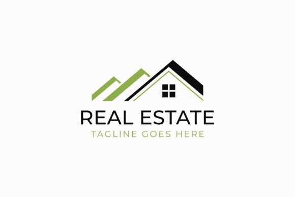 Revamp Your Brand Identity with a Modern Real Estate Logo Featuring Roof Design