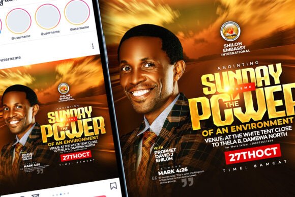 Sunday Service Church Flyer Template: A Practical Design Solution for Church Announcements